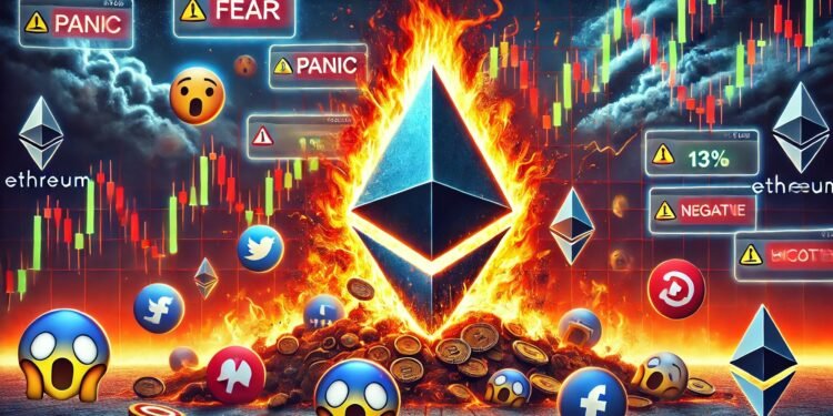 Ethereum FUD Spikes After 13% Value Drop: Backside Sign?
